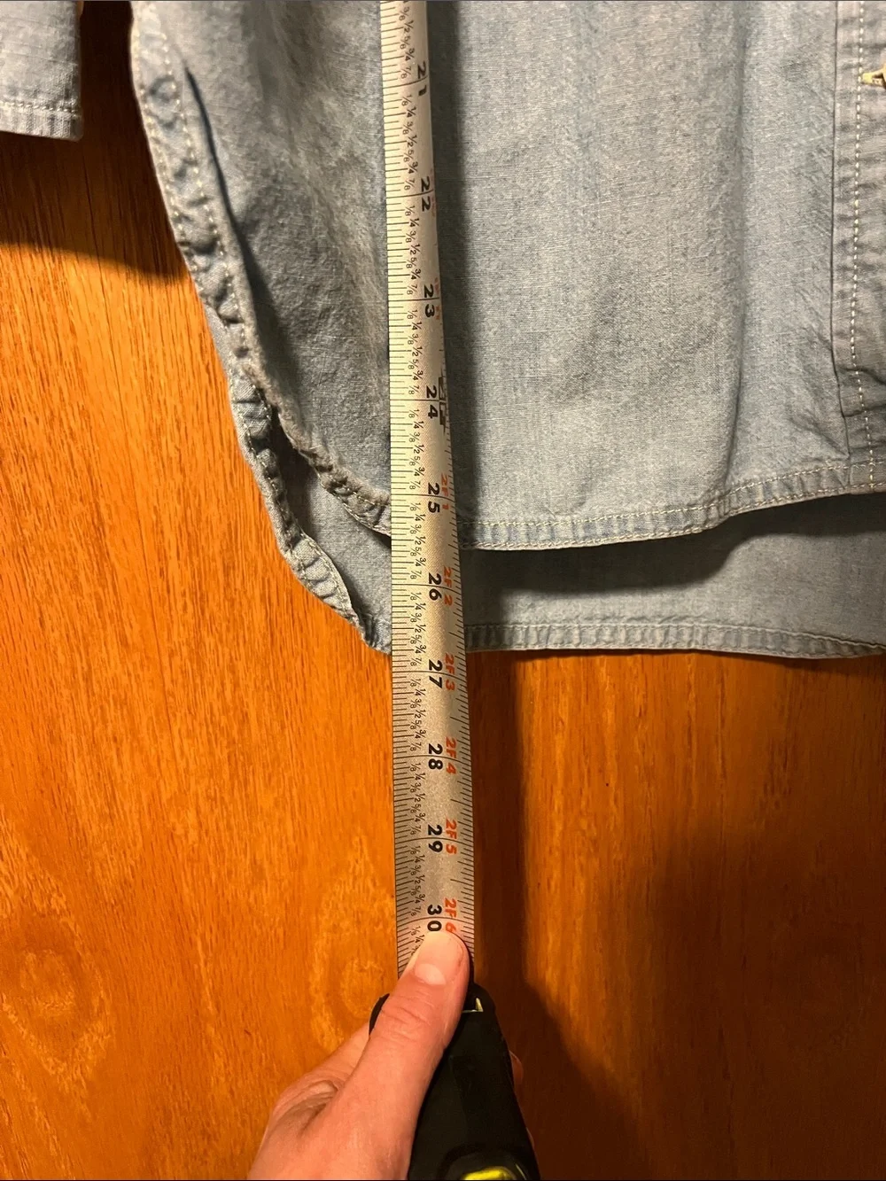J. Crew Light Blue Denim Button-Down Shirt - Women's Classic